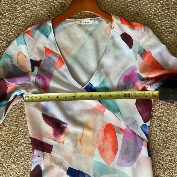 Robert Graham Olivia abstract dress size 2 - Picture 5 of 7